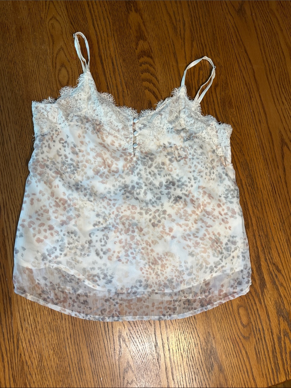 Abercrombie and Fitch lace sheer mesh tank